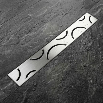 Customized Linear Floor Drain System | Modern Tile Insert Flow Drain