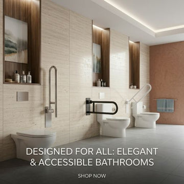 Designing Accessible Bathrooms: The Complete Guide to Wall-Mounted Folding Grab Bars