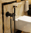 Black & Gold : Luxury concealed toilet shower mixer valve for hidden luxury bathroom setup, MHT PAK.