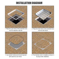 Stainless Steel Manhole Cover / Tile insert Manhole Cover 