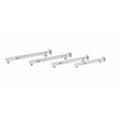 T Arm / Shower Arm in Silver Chrome 
Polished Chrome / Silver: Square SQR wall-mounted shower arm in polished chrome silver finish, MHT PAK.