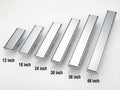 Modern invisible stainless steel tile insert flow drain in polished silver rim finish, MHT PAK.
With different sizes
