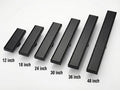 Sleek matte black tile insert floor drain for invisible shower drainage look, MHT PAK.
With Different sizes Available