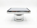 Polished Chrome / Silver: 6x6 stainless steel floor drain with joint in polished silver finish for bathroom shower, MHT PAK.
