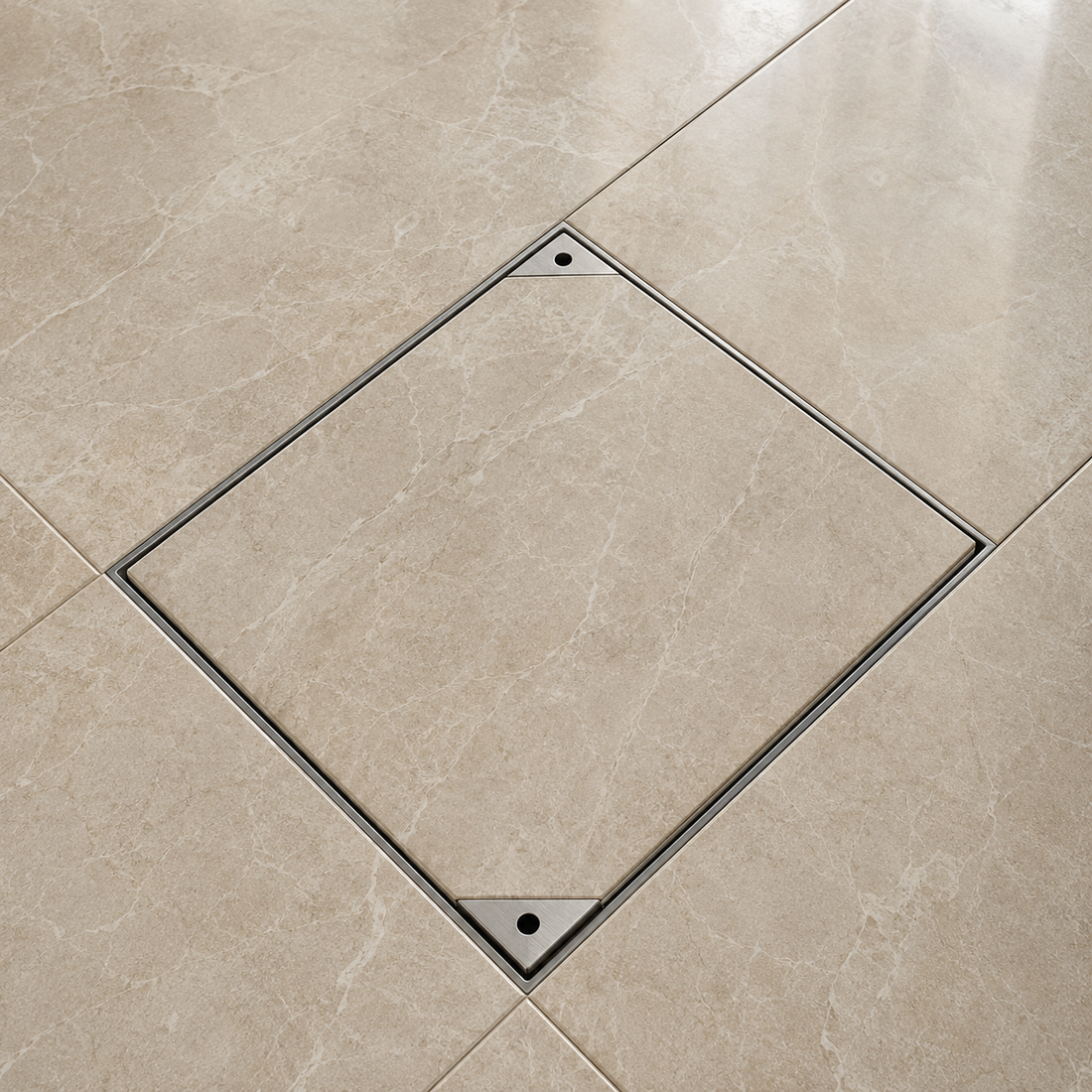 Tile Insert Manhole Cover | Stainless Steel | Luxury Floor Finishing SS 304