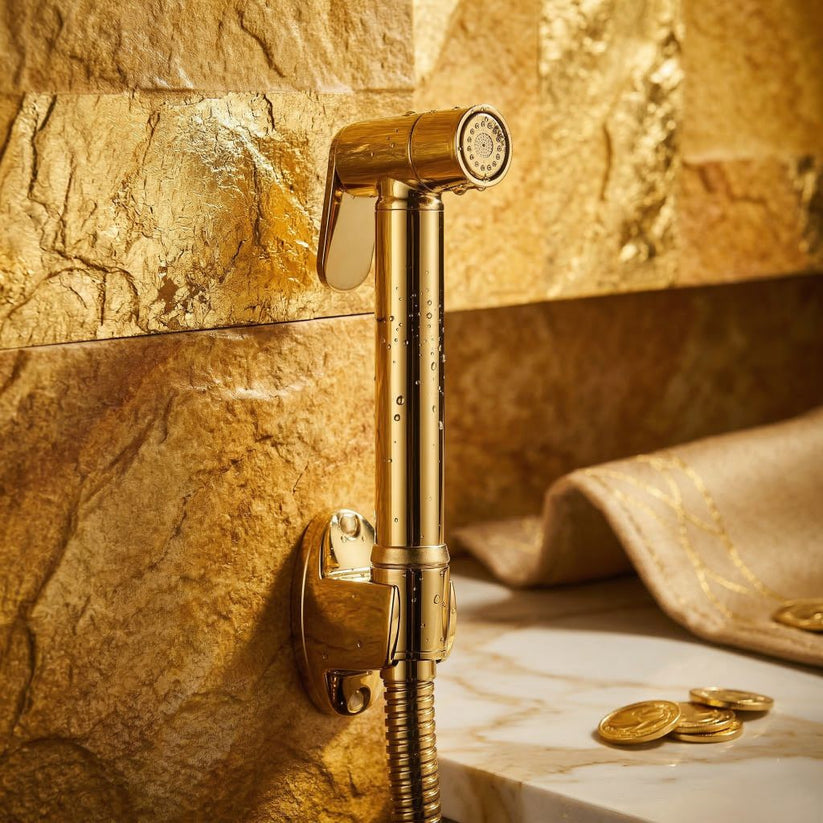 Toilet Shower Gold Body