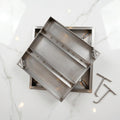 Stainless Steel Manhole Cover / Tile insert Manhole Cover 
Polished : Tile insert manhole cover for invisible hidden floor look, luxury home decor, MHT PAK.