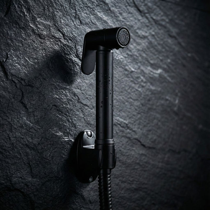 Toilet Shower Black Body
