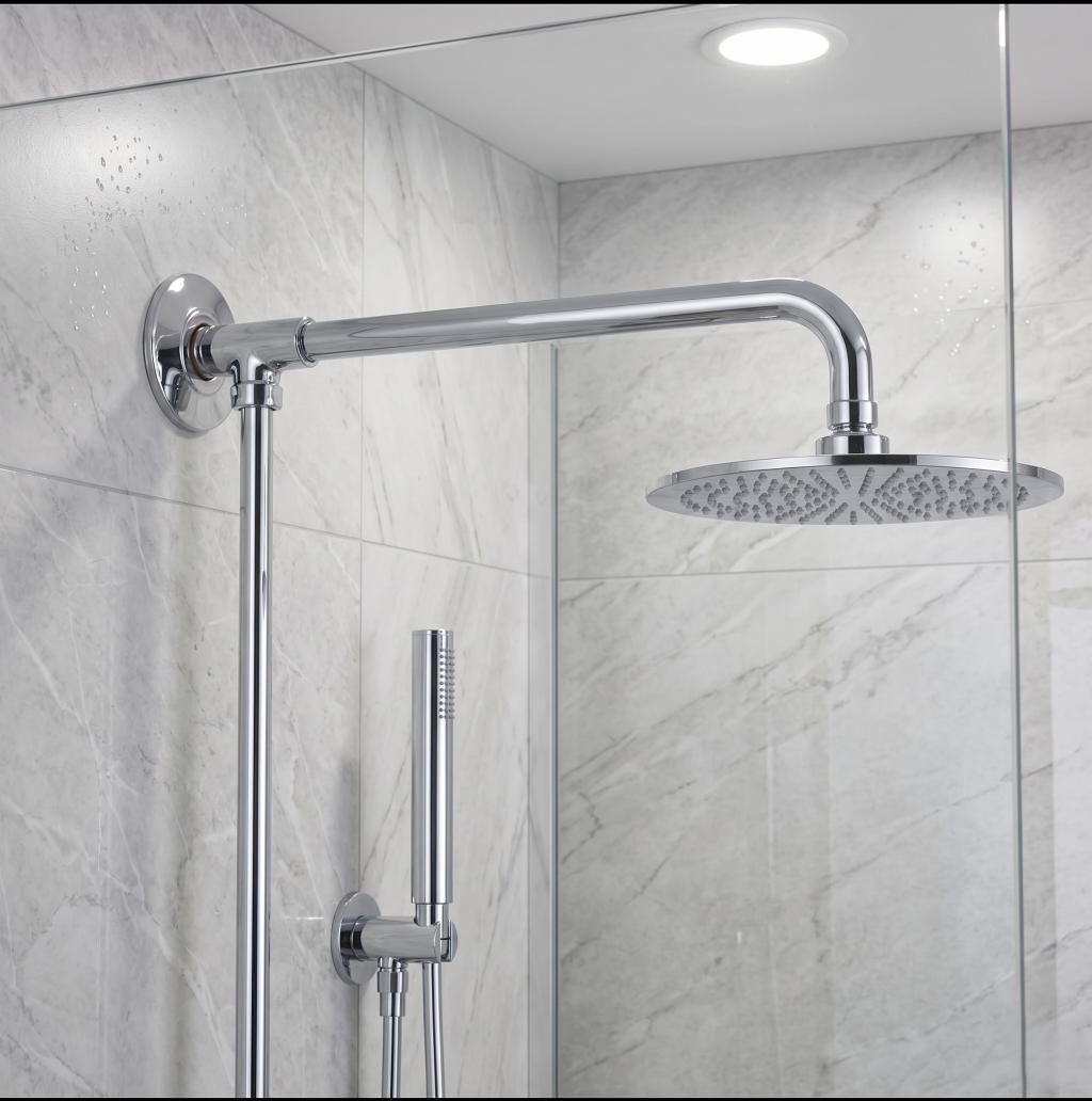 Brass T arm shower Pakistan, Polished chrome black T arm, Gold mix T shower arm, Designer T arm plumbing, Luxury bathroom T fittings, Modern T arm shower design, Premium brass T arm Pakistan, Black and gold shower pipe, Elegant T shape shower arm, High end bathroom fittings Pakistan.