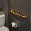 Luxury gold chrome safety grab bar, premium decorative handicap bathroom handle, MHT PAK.